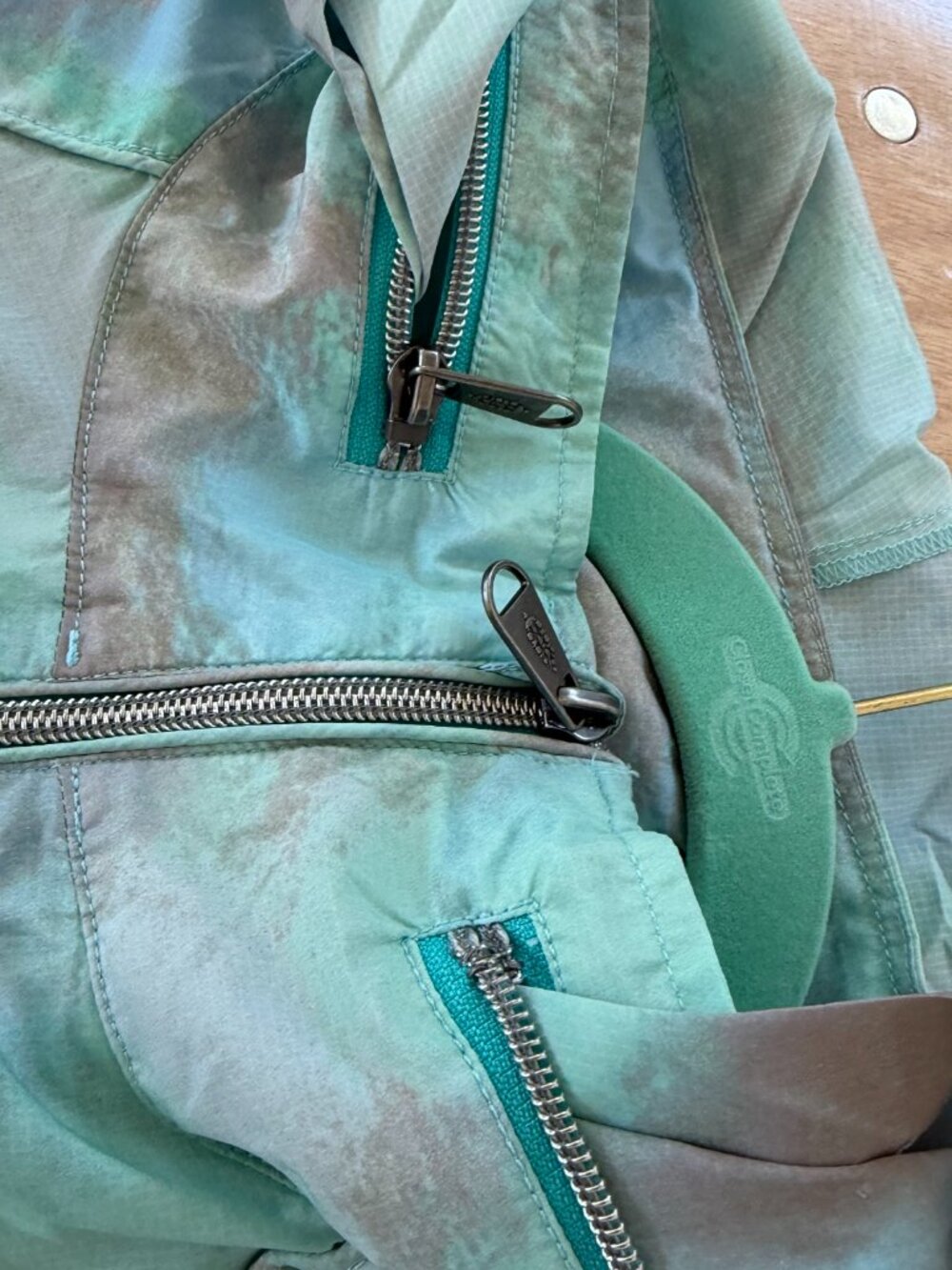 L Women's Free People Movement To Dye For Packable Jacket In Sea Mist - Picture 6 of 9